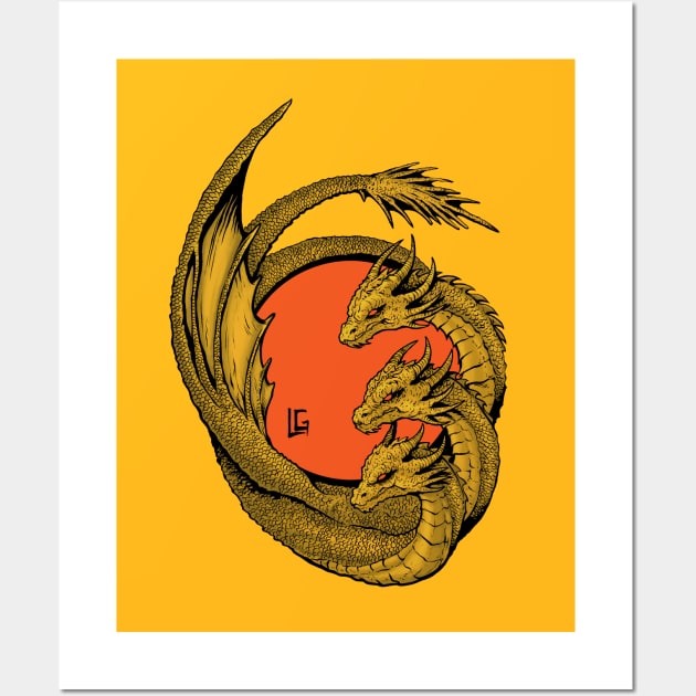 King Ghidorah Wall Art by Lagonza